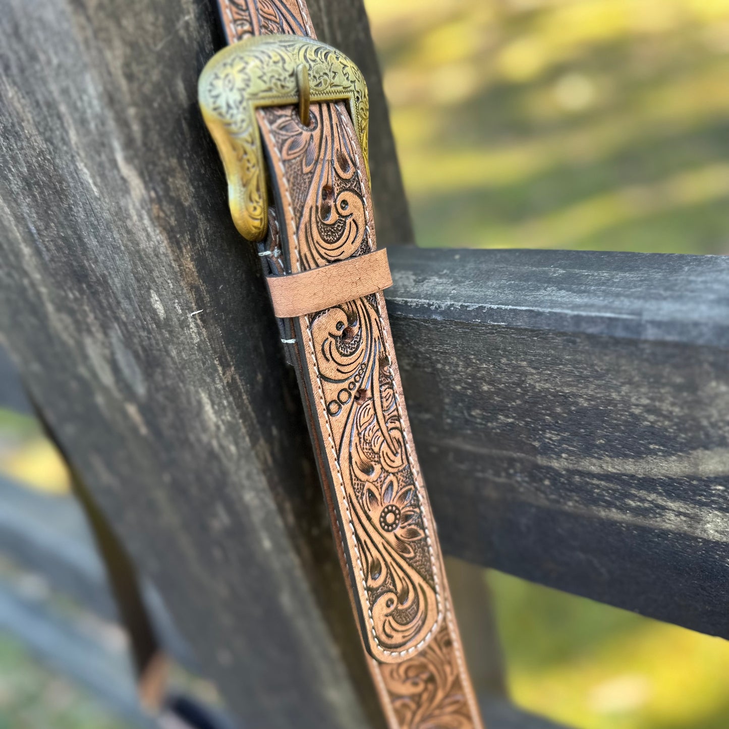 Penny - Medium Tooled Leather Sling Cowhide Bag
