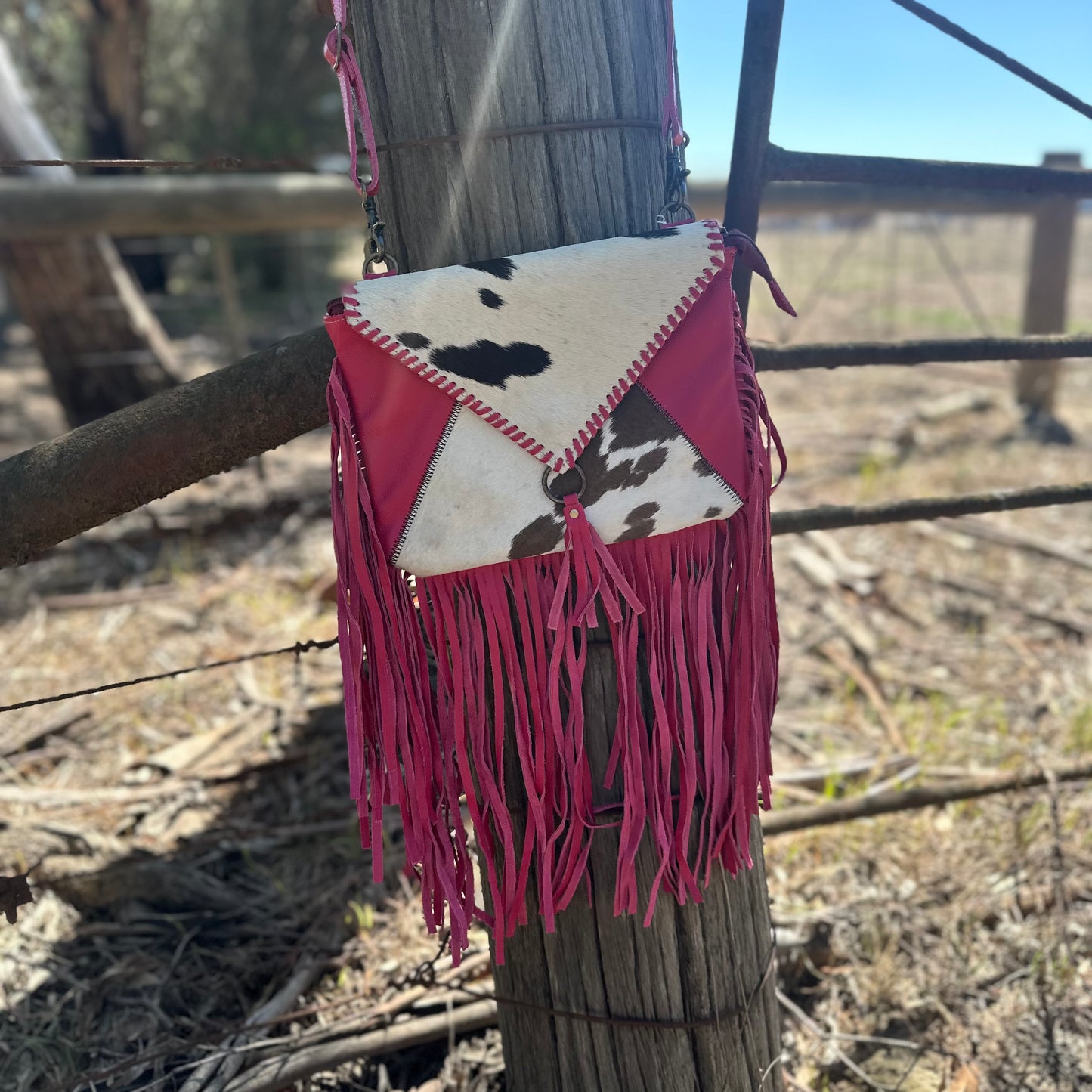 Belle Cowhide & Fringe Bag