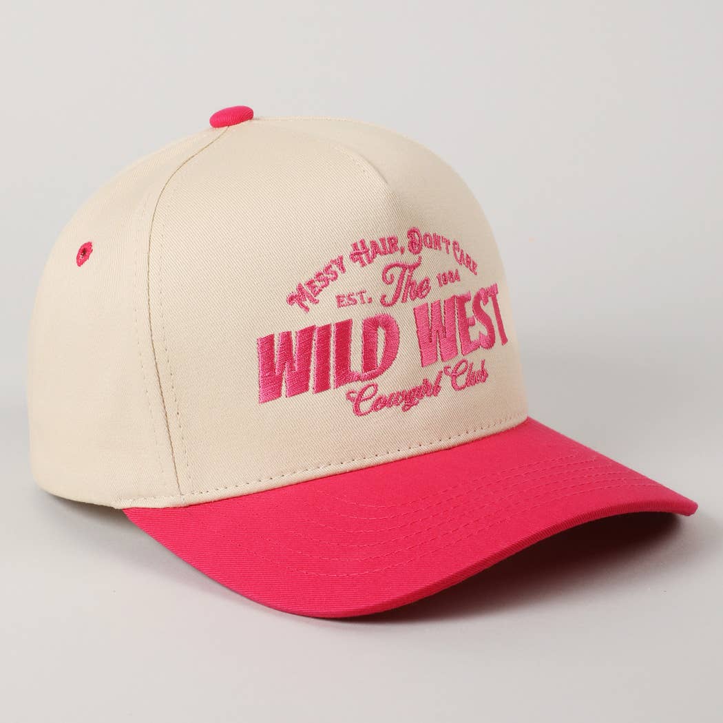 Messy Hair Wild West Cowgirl Club Hat