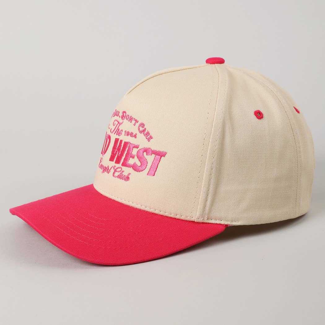 Messy Hair Wild West Cowgirl Club Hat