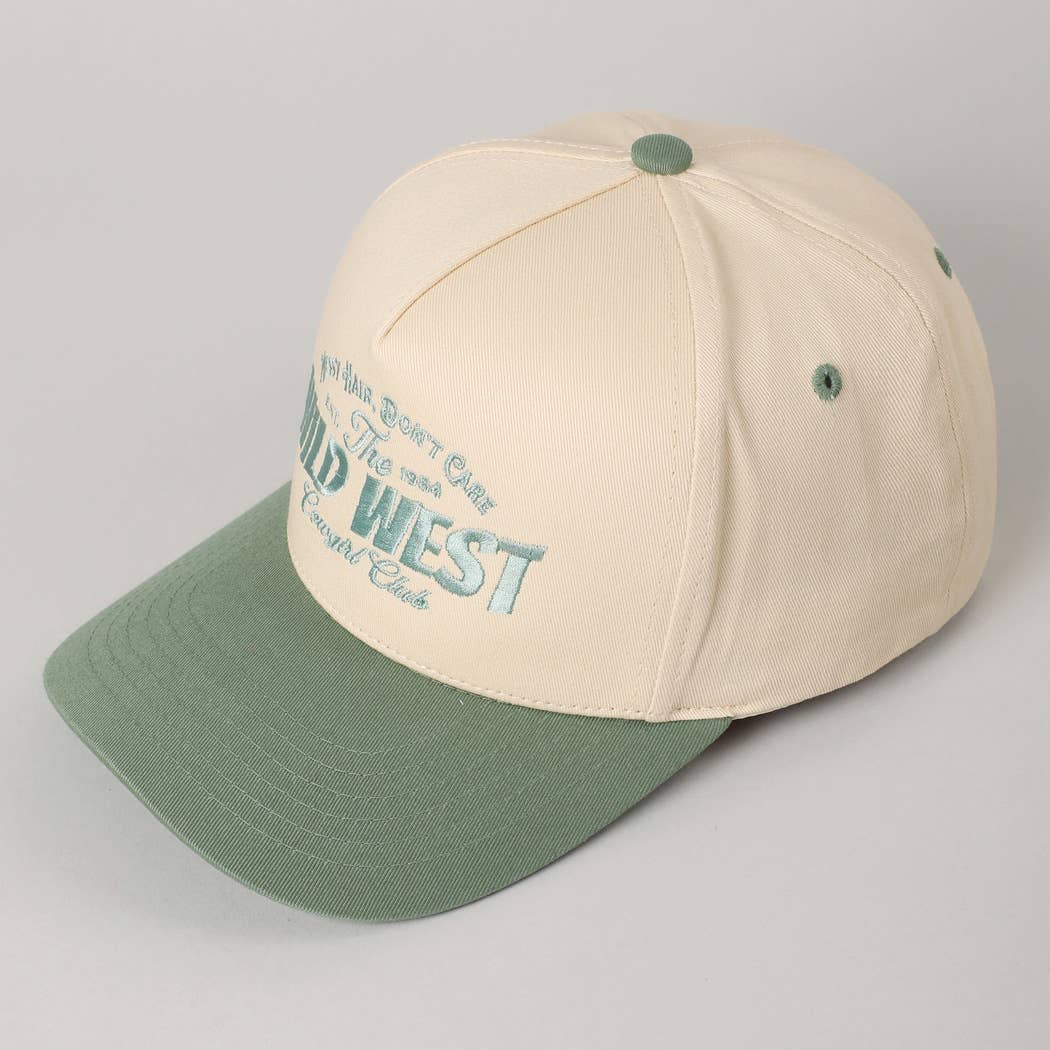 Messy Hair Wild West Cowgirl Club Hat