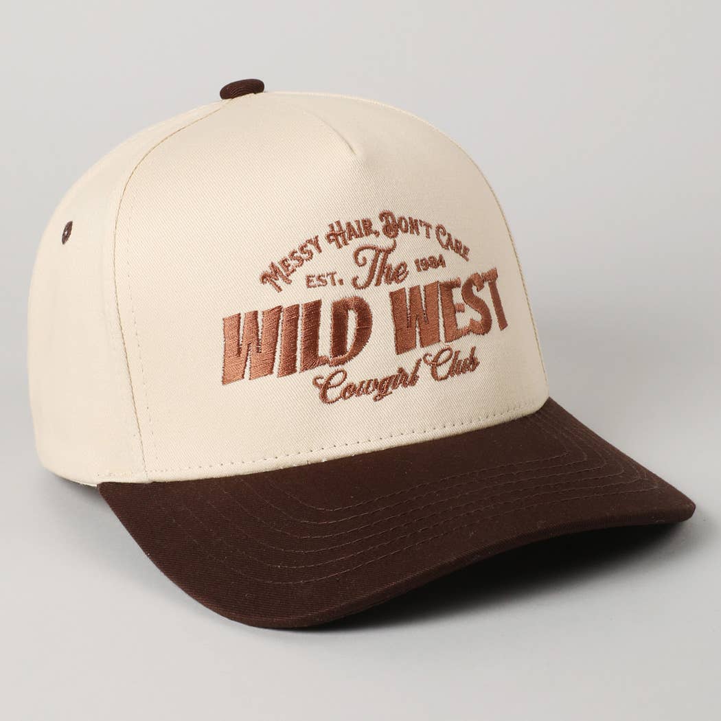 Messy Hair Wild West Cowgirl Club Hat