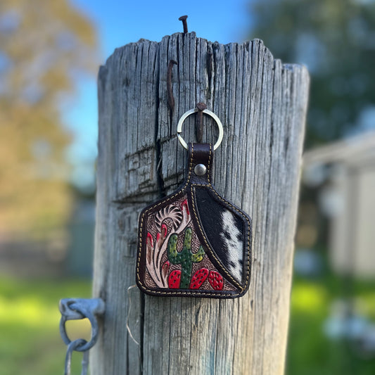 Cattle Tag Keyring