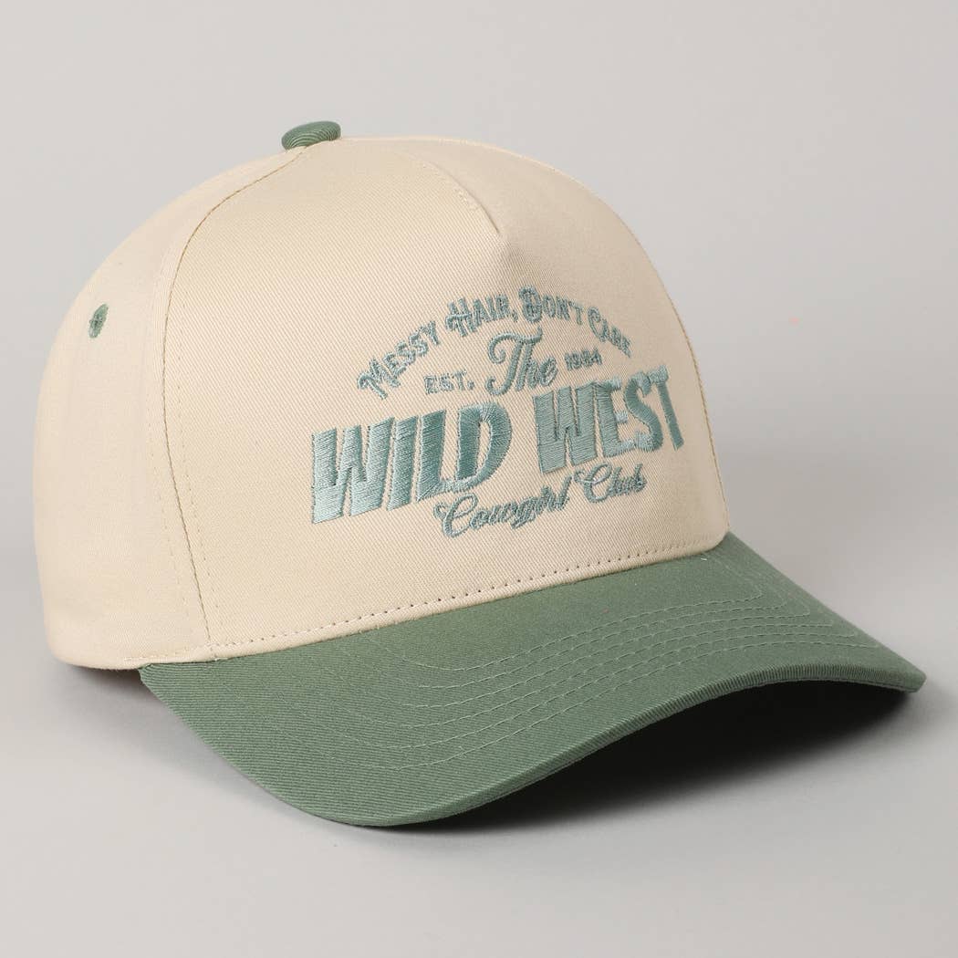 Messy Hair Wild West Cowgirl Club Hat