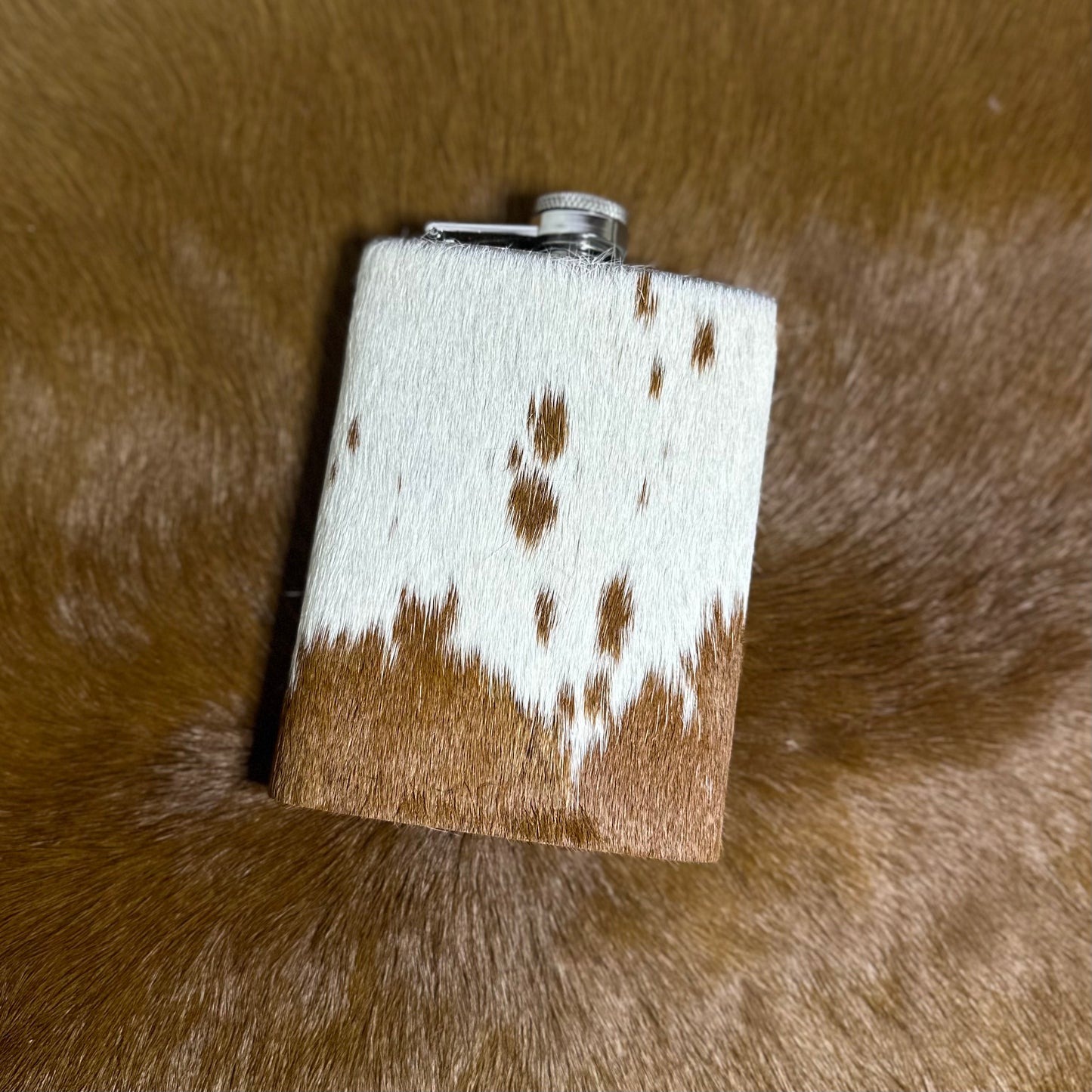 Cowhide & Leather Flask