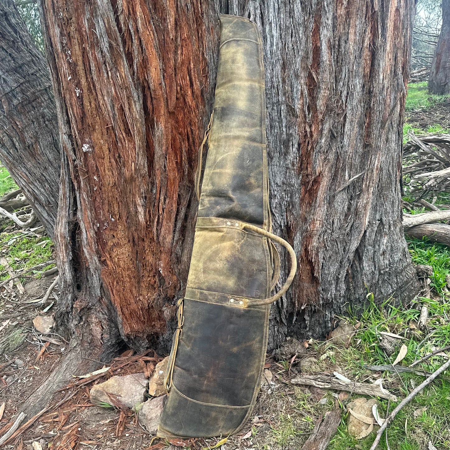 Antique Leather Rifle Bag