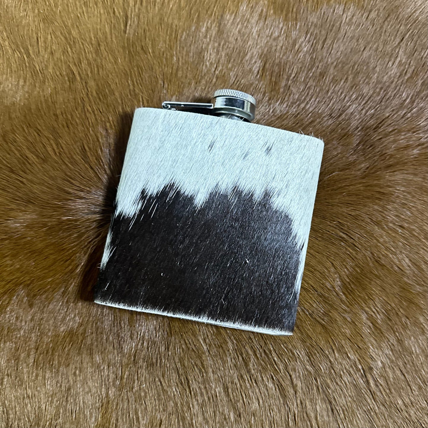 Cowhide & Leather Flask