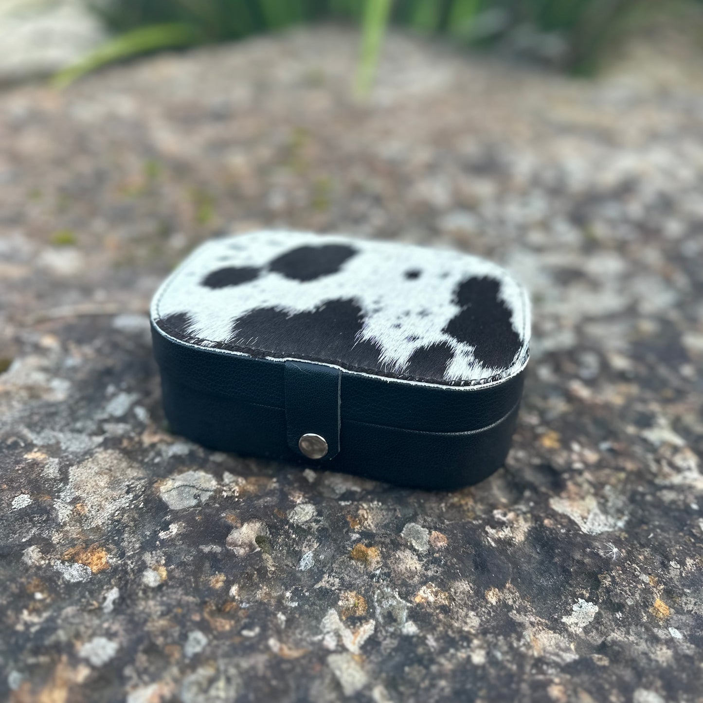 Travel Cowhide Jewellery Box