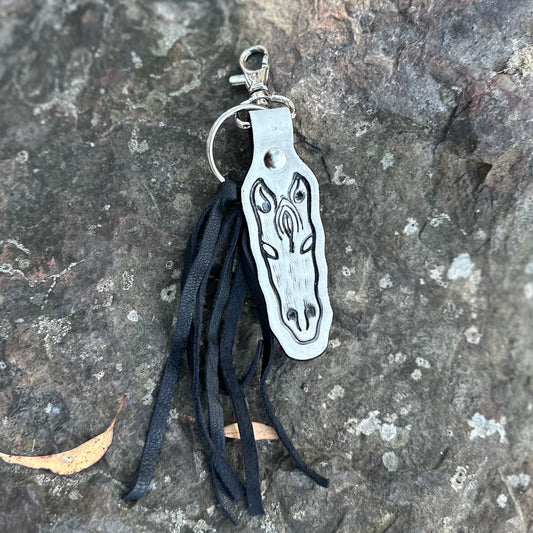 Leather Horse Keyring