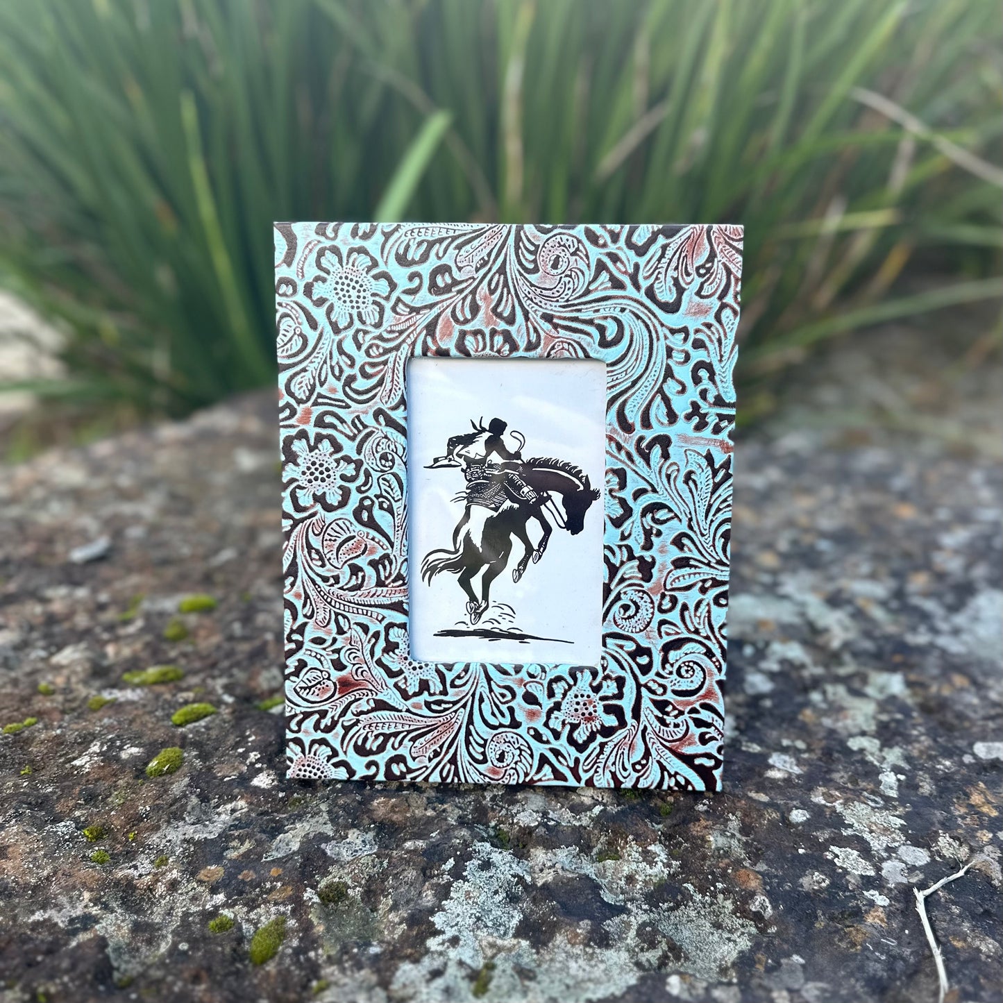 Tooled Leather Photo Frame