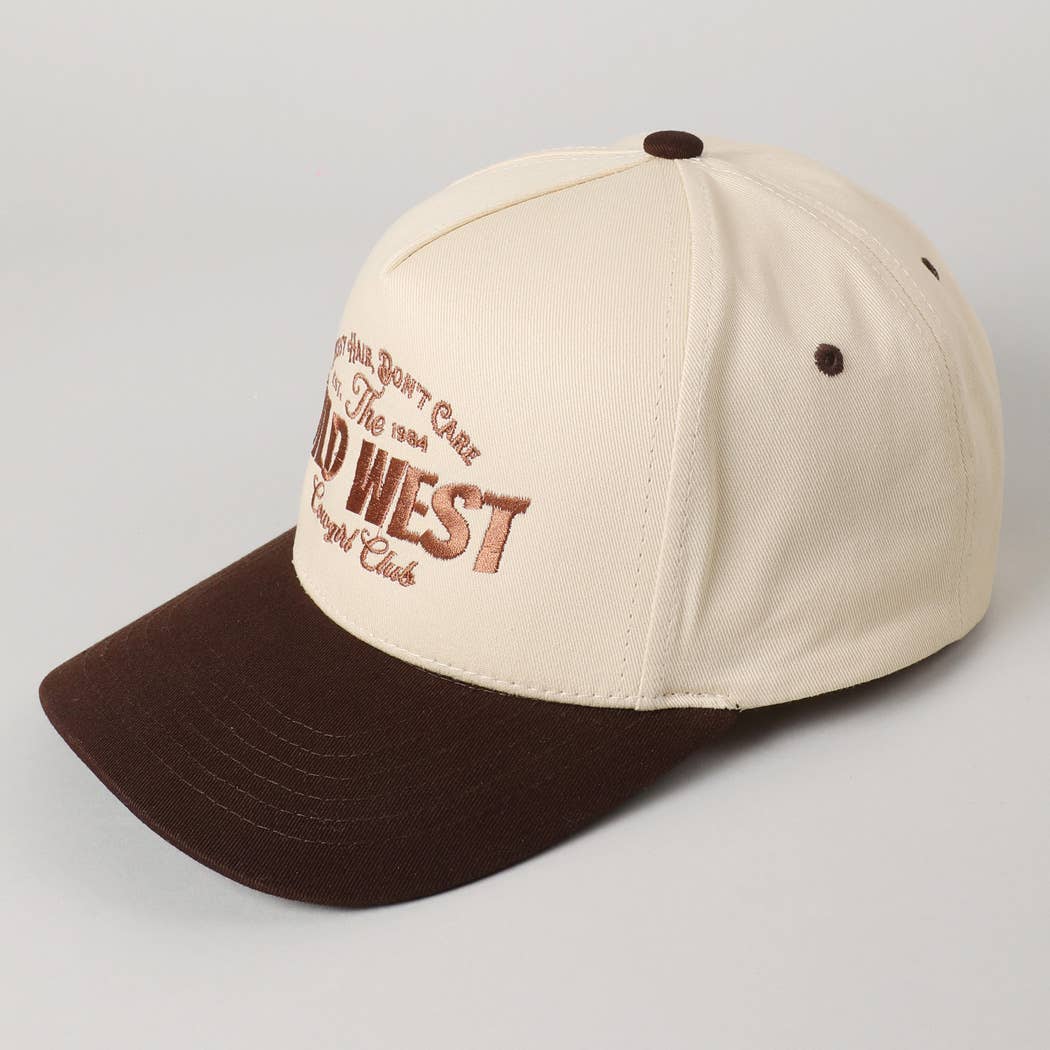 Messy Hair Wild West Cowgirl Club Hat