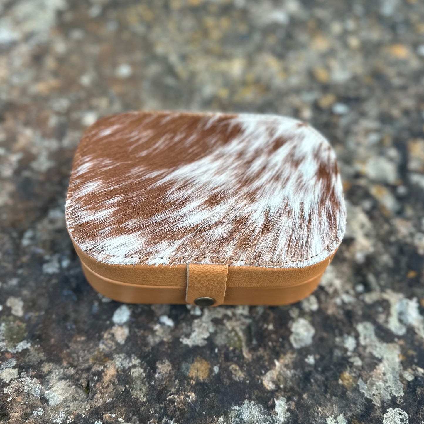 Travel Cowhide Jewellery Box