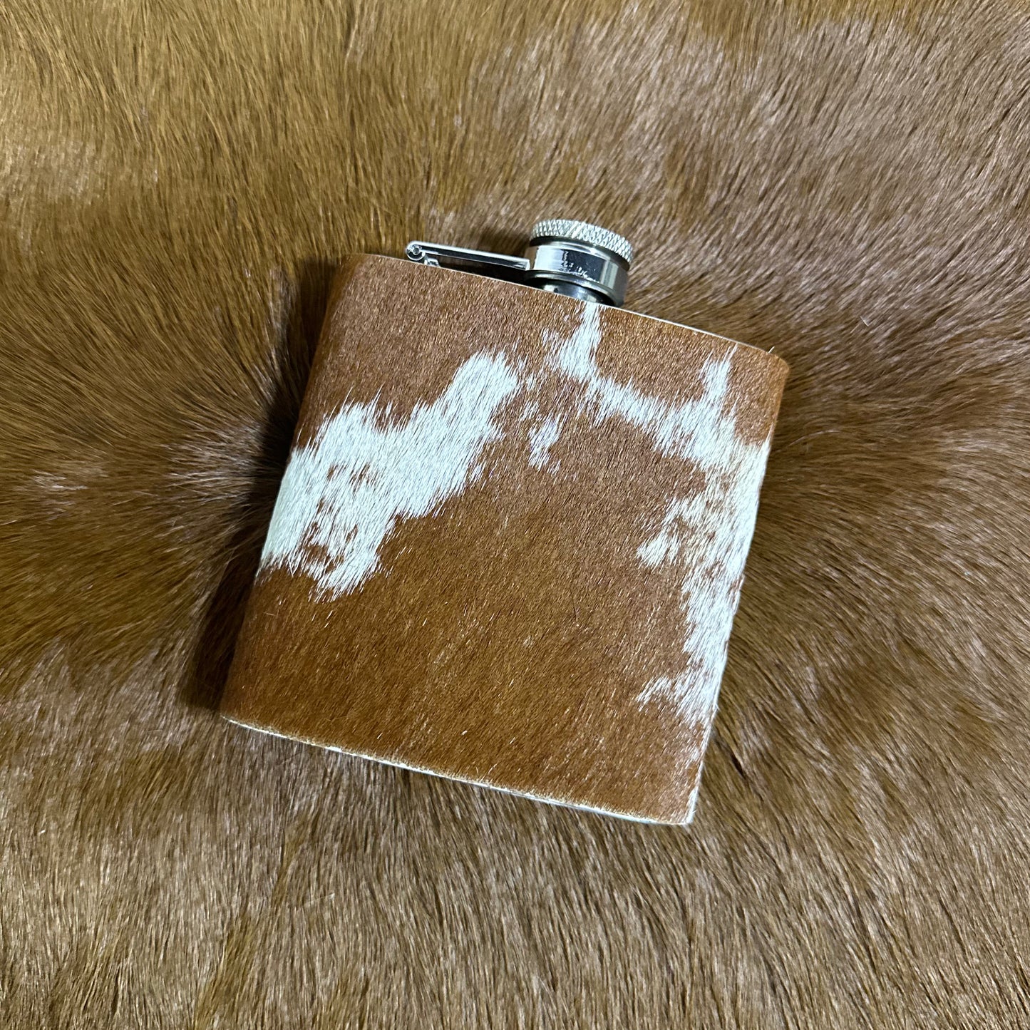Cowhide & Leather Flask
