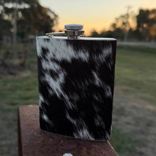Cowhide & Leather Flask