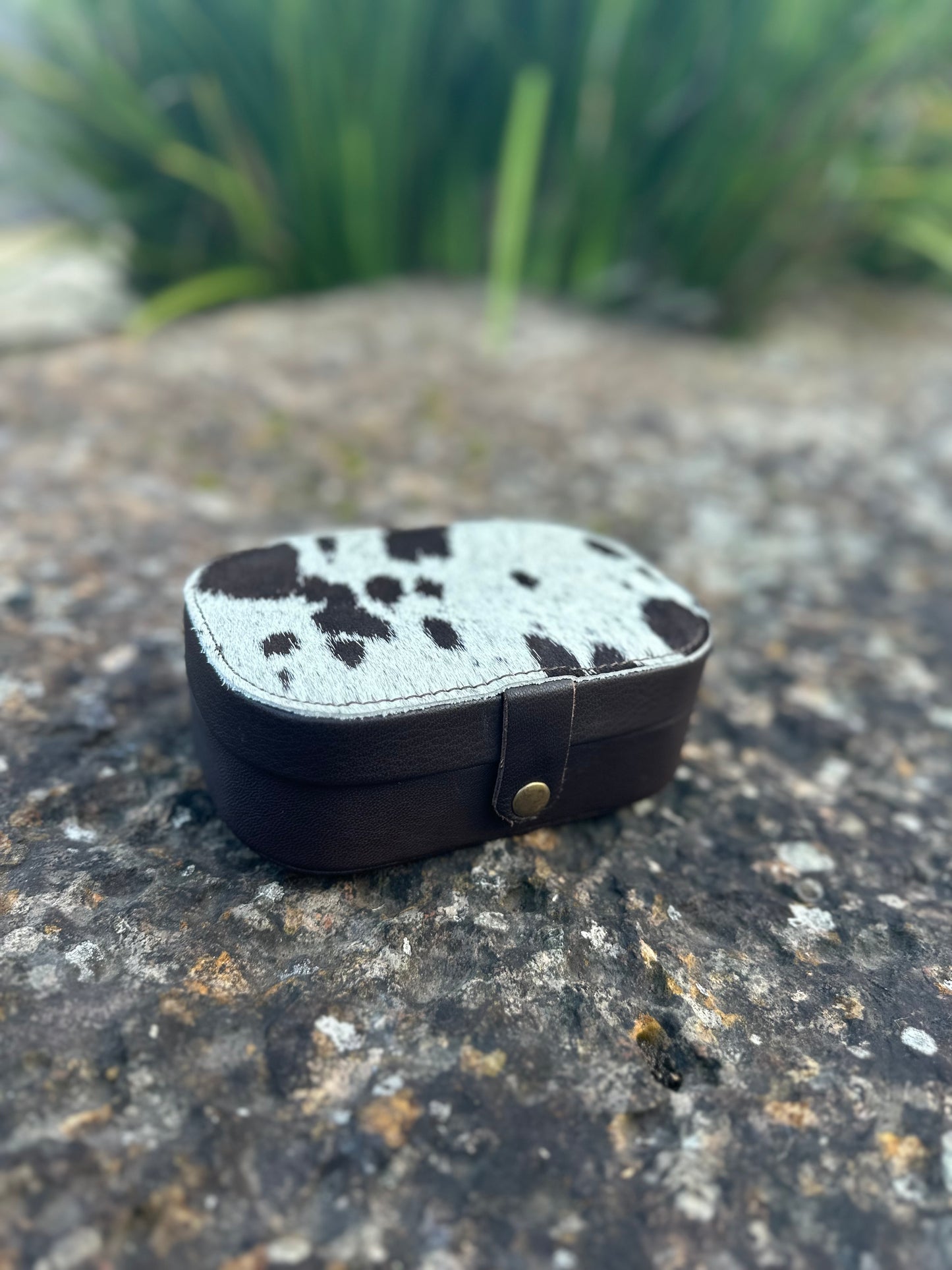 Travel Cowhide Jewellery Box