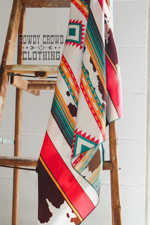 Conroe Cowprint Wild Rag