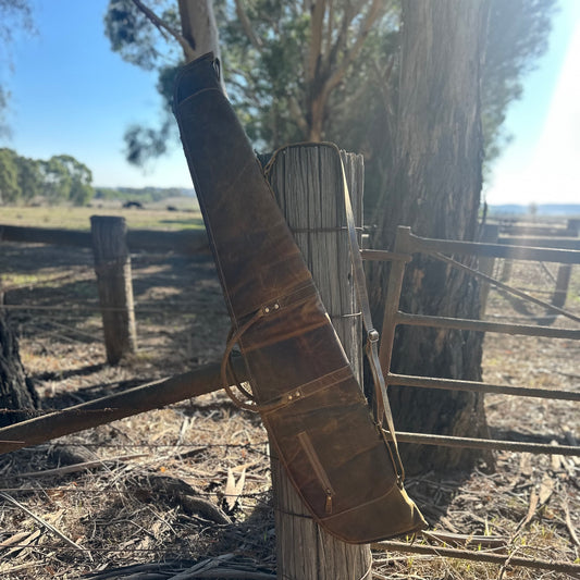 Antique Leather Rifle Bag