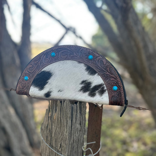 Tooled Crescent Wallet