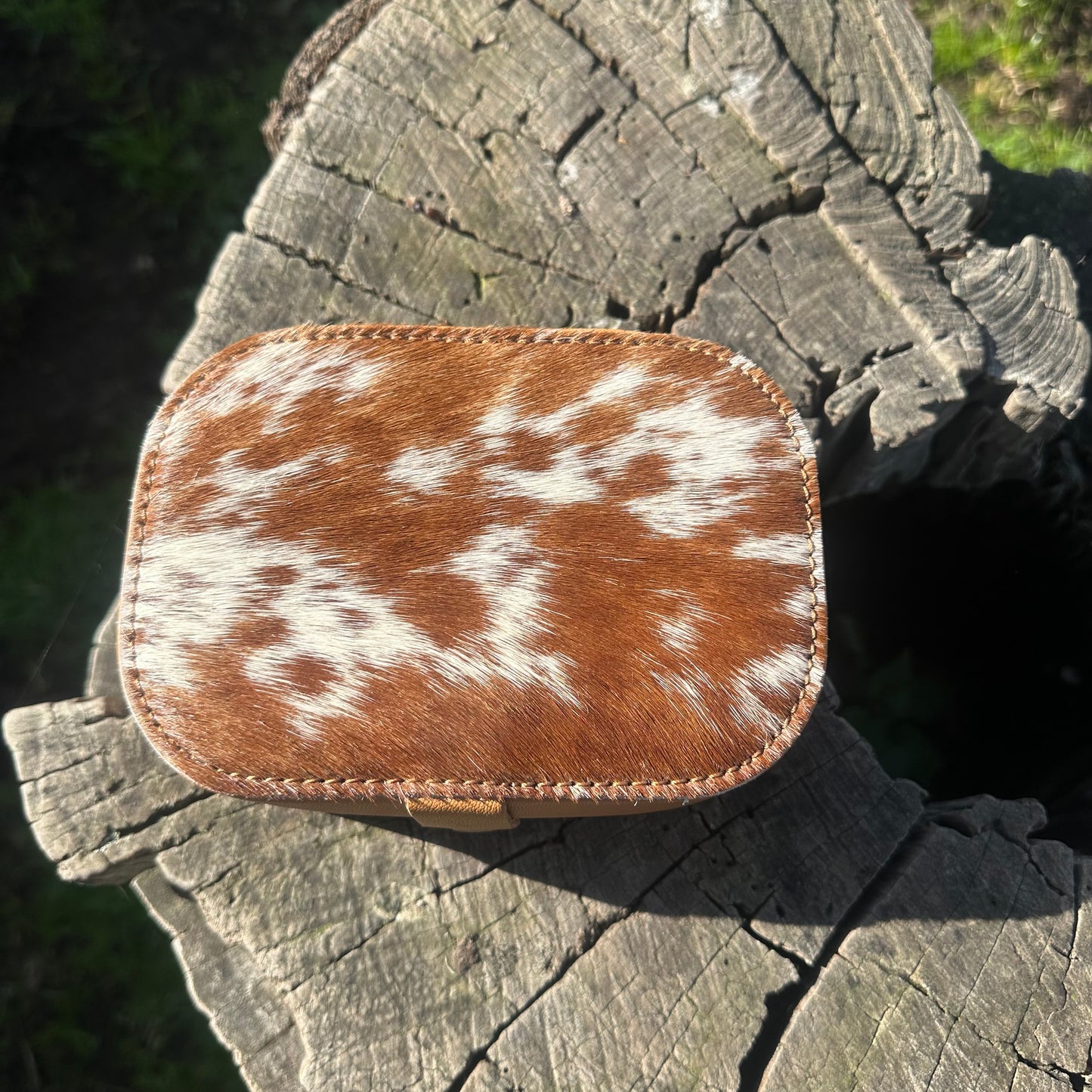 Travel Cowhide Jewellery Box