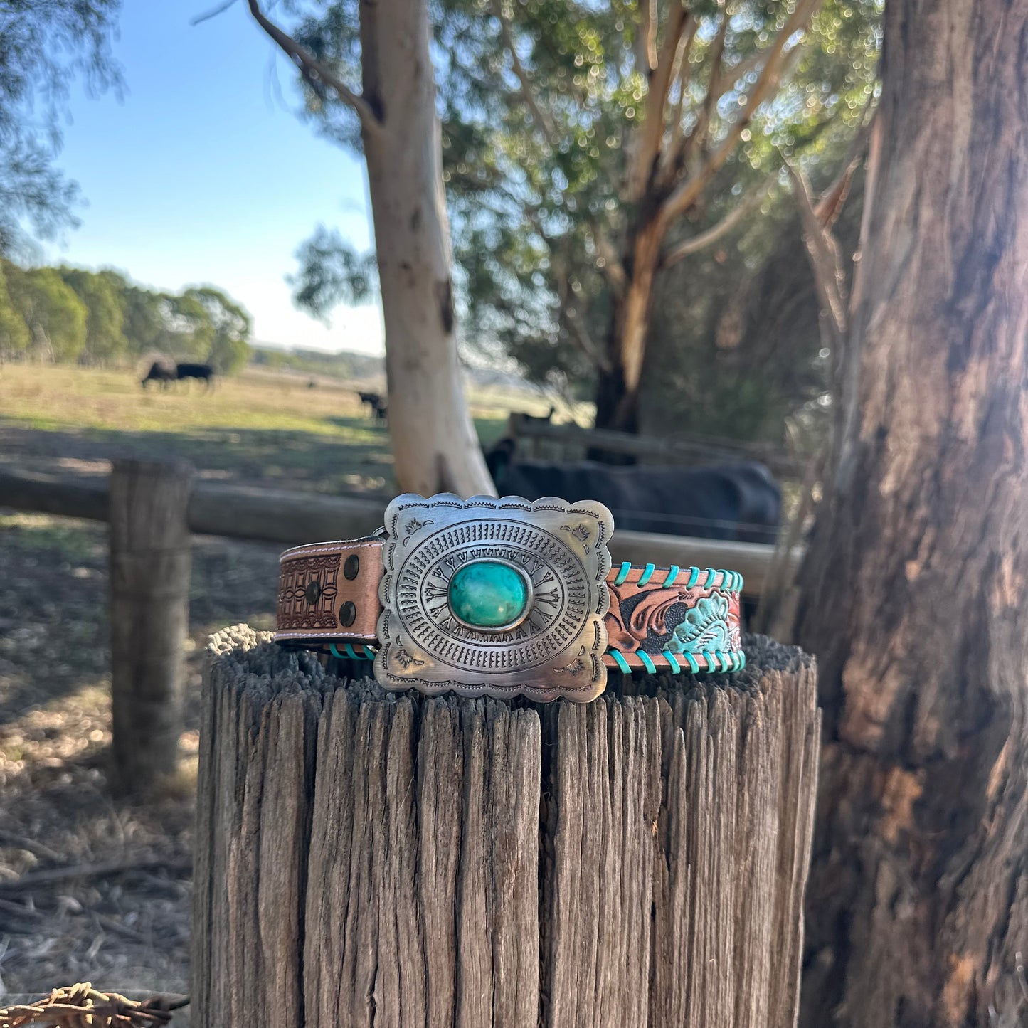Turquoise belt with Buckle