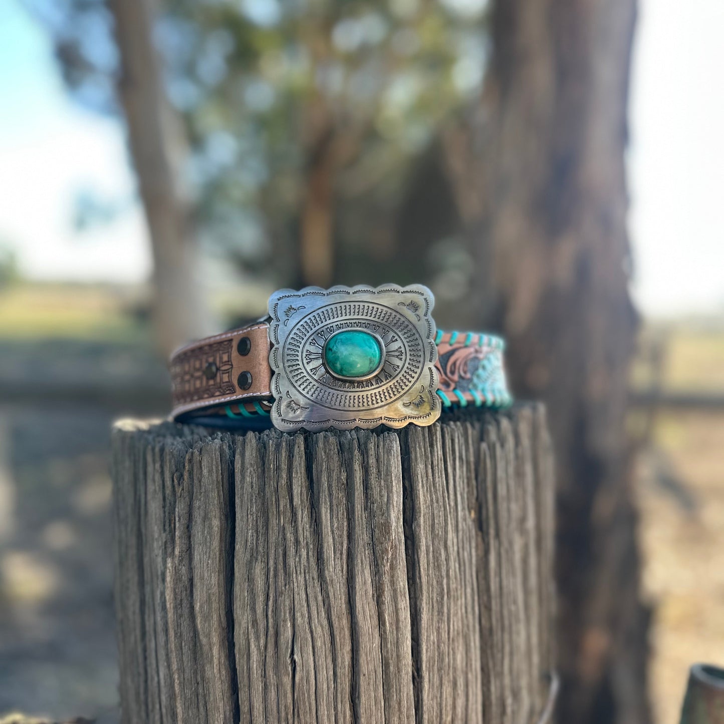 Turquoise belt with Buckle