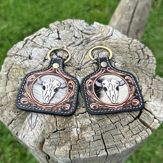 Leather & Hide Cattletag Keyring