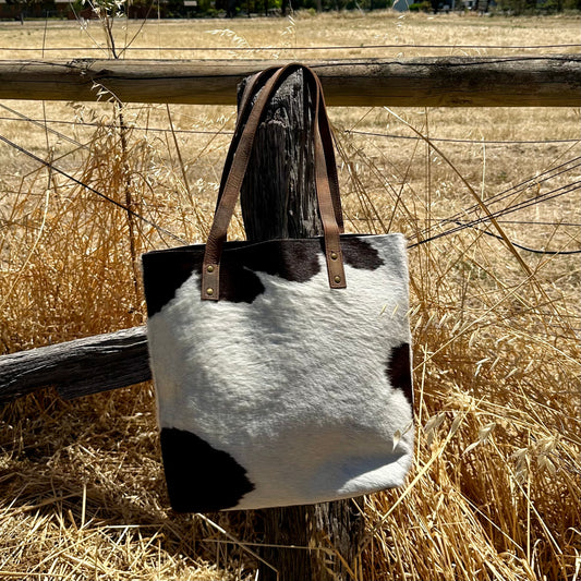 Cowhide Tote Bag