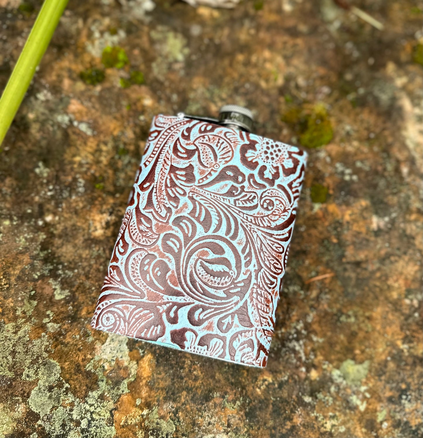 Cowhide & Leather Flask
