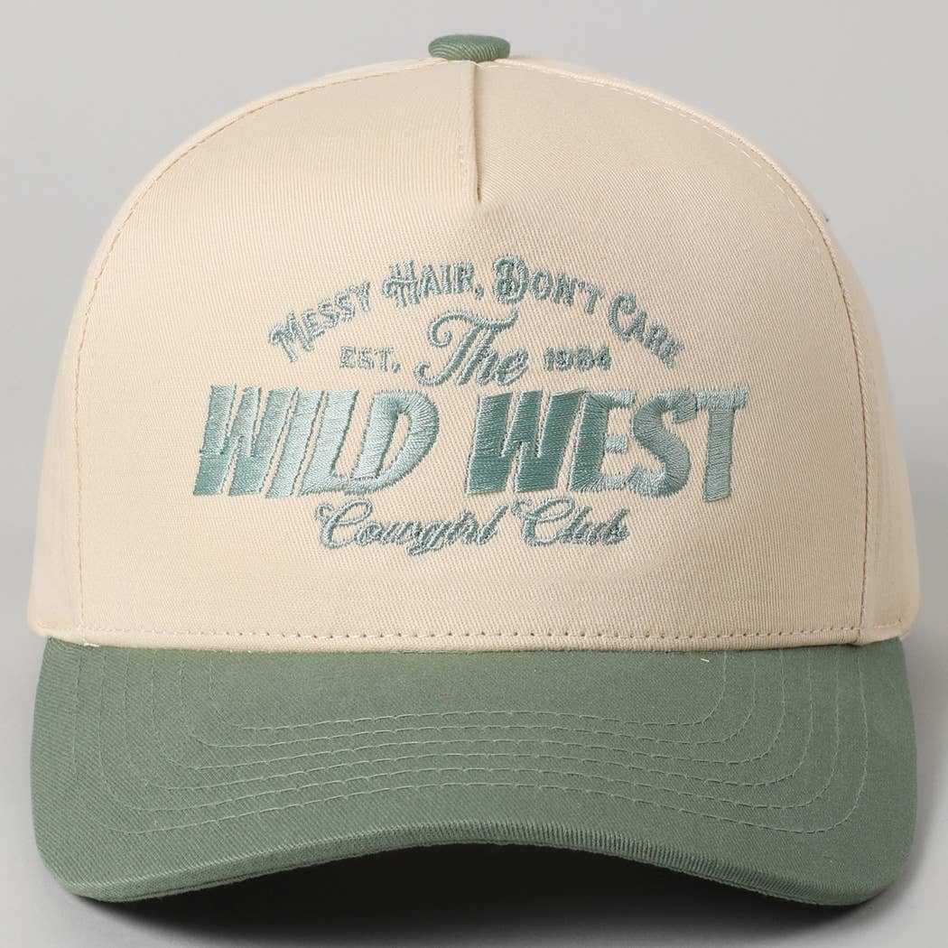 Messy Hair Wild West Cowgirl Club Hat