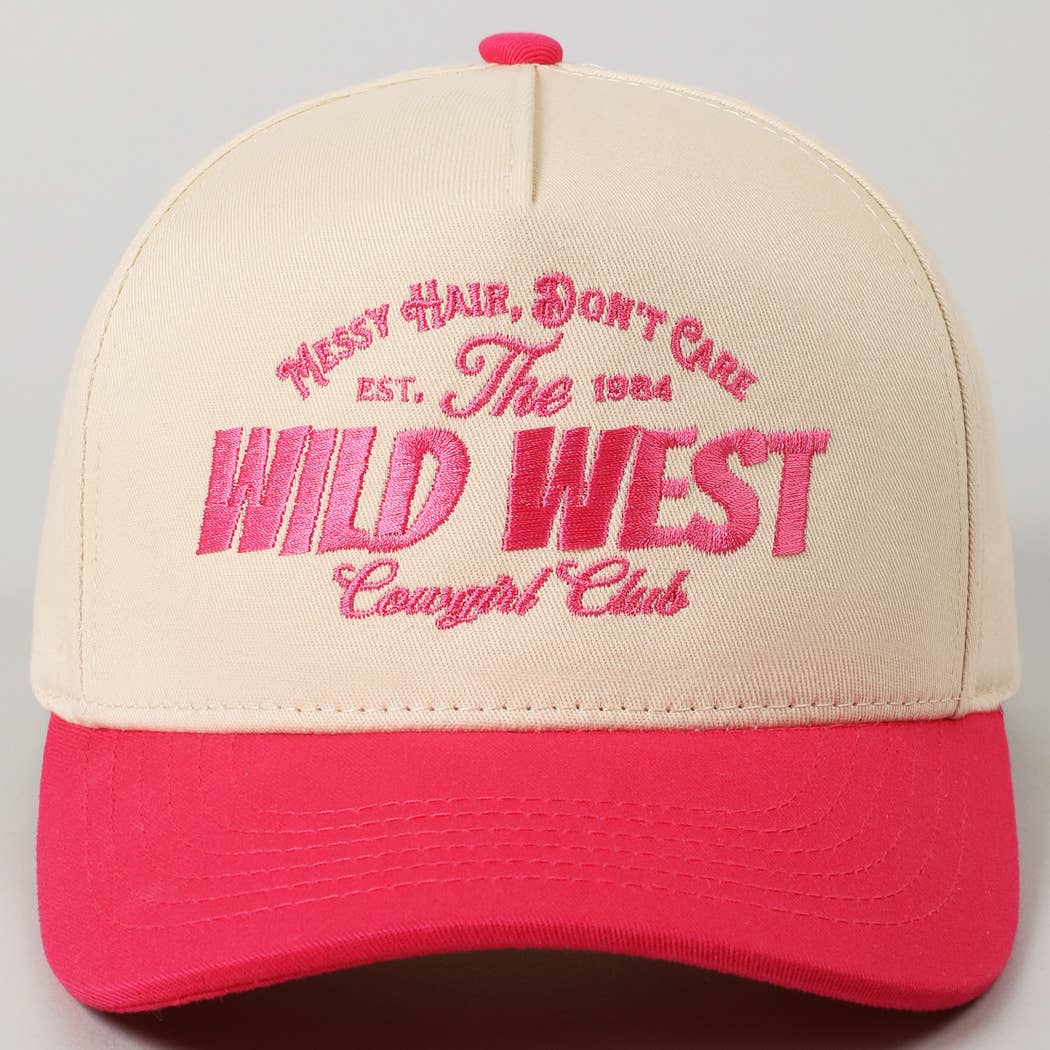 Messy Hair Wild West Cowgirl Club Hat