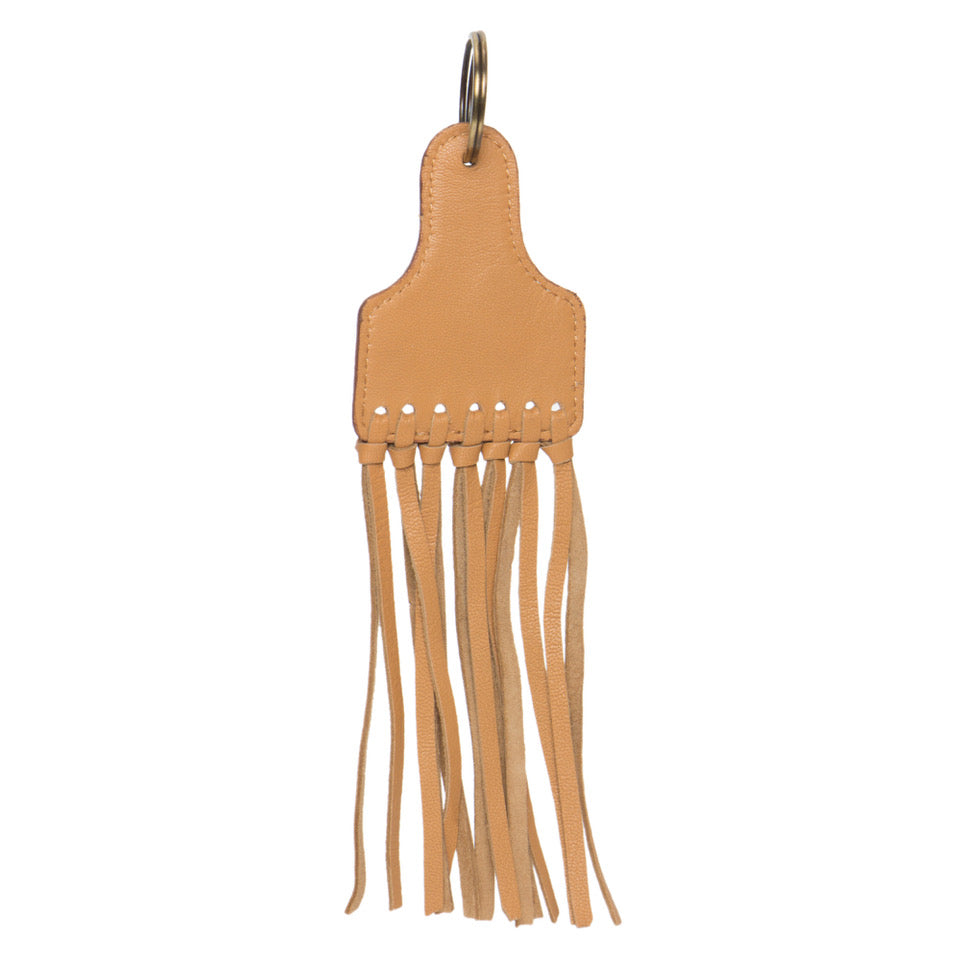 Tooled Leather Keyring