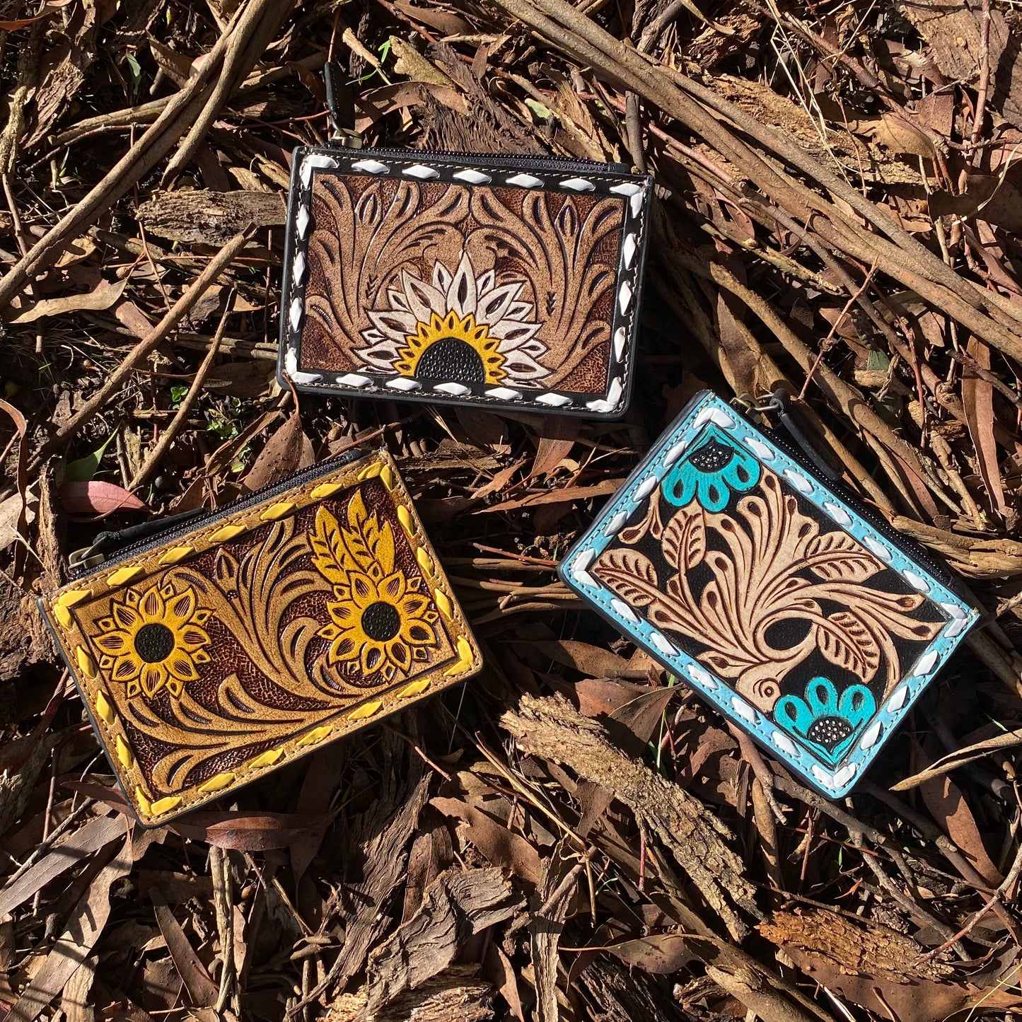 Handtooled Credit Card Holder