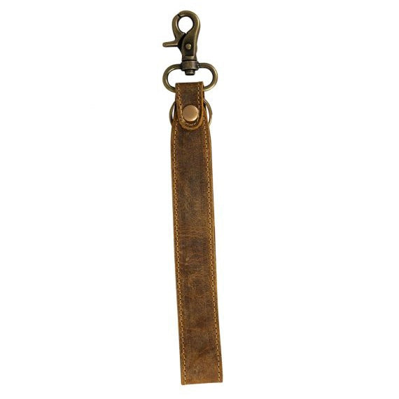 Antique Leather Wristlet