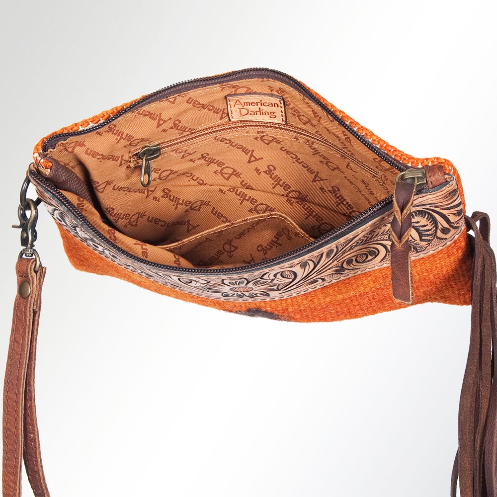 Rust Saddle Blanket Clutch