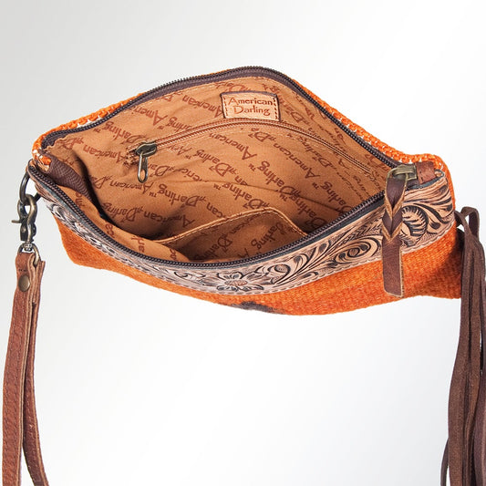 Rust Saddle Blanket Clutch