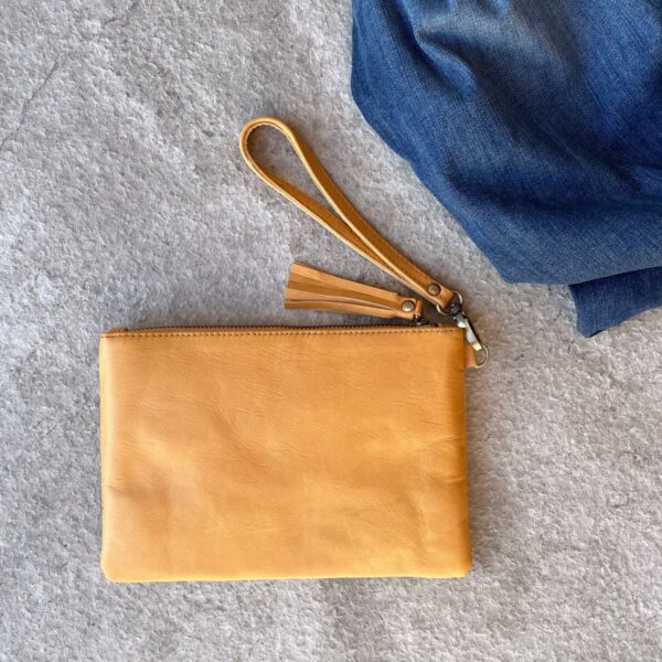 Gypsy Tassel Clutch - Tan