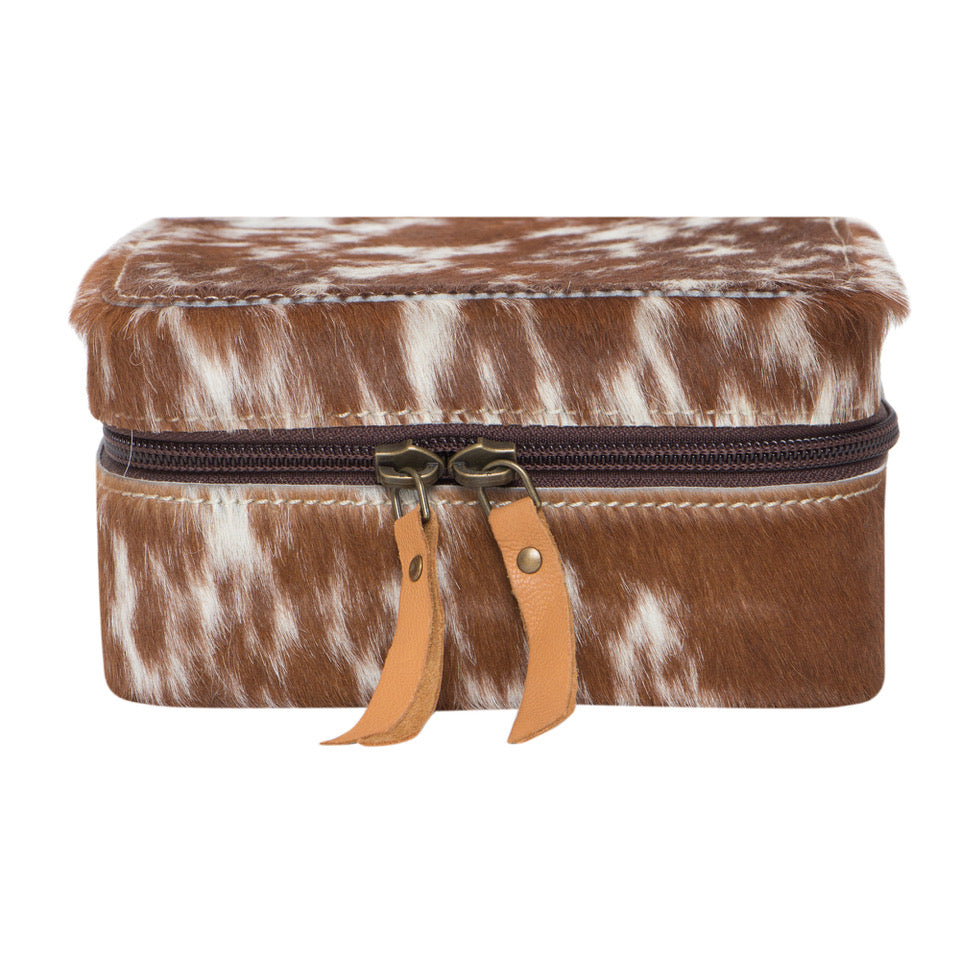 Cowhide Jewellery Box