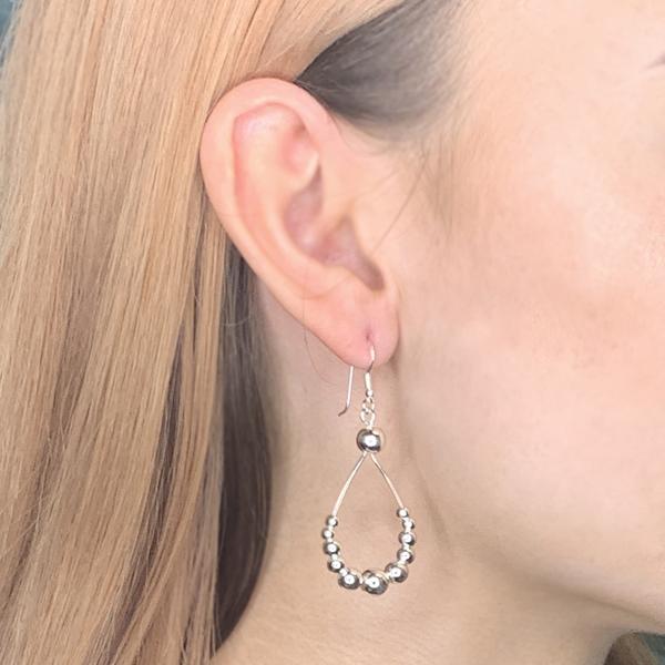 Teardrop Ball Earrings