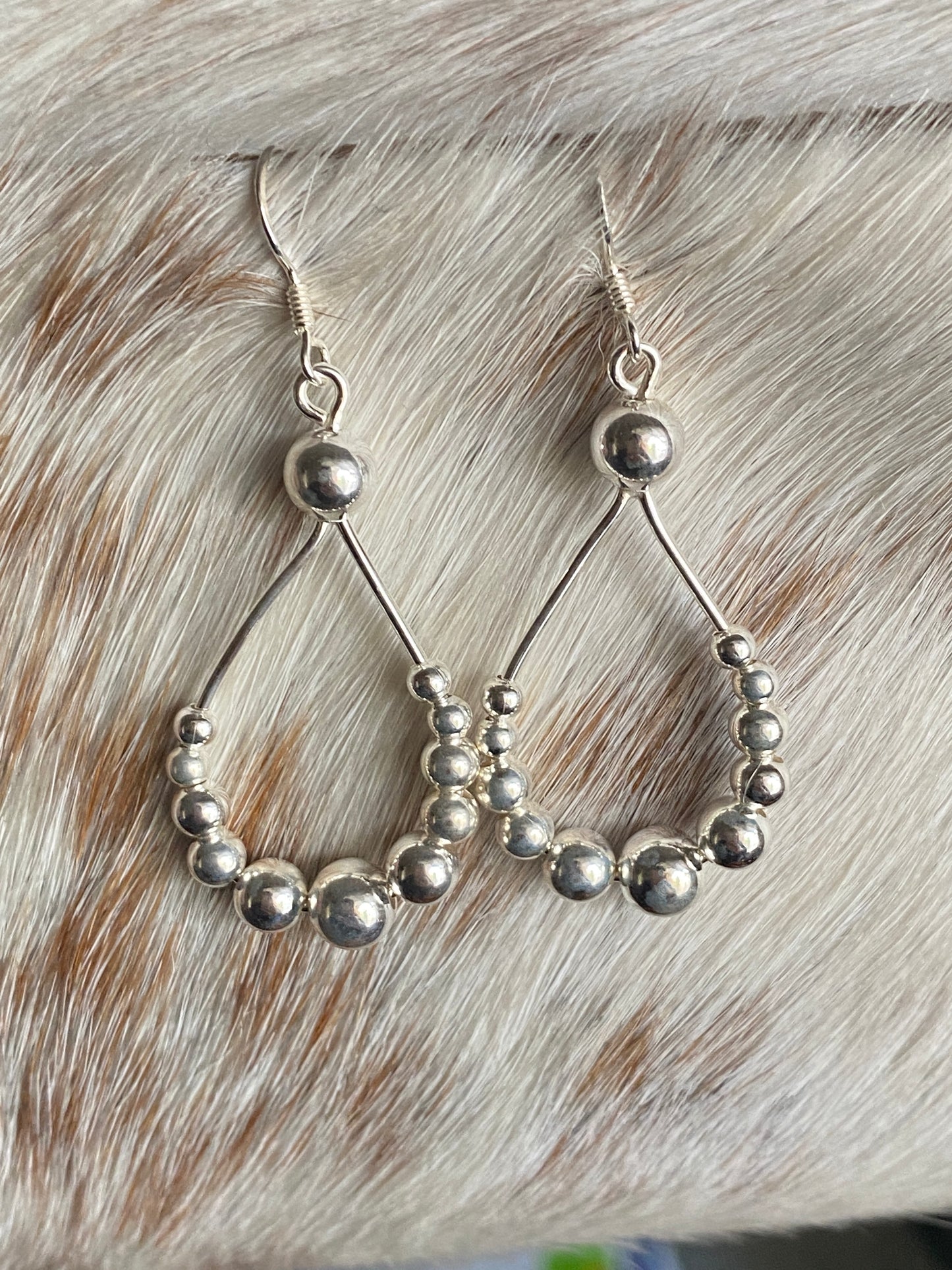 Teardrop Ball Earrings