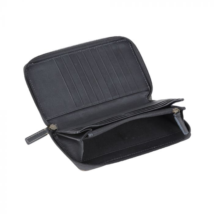 Grey Sunflower Wallet