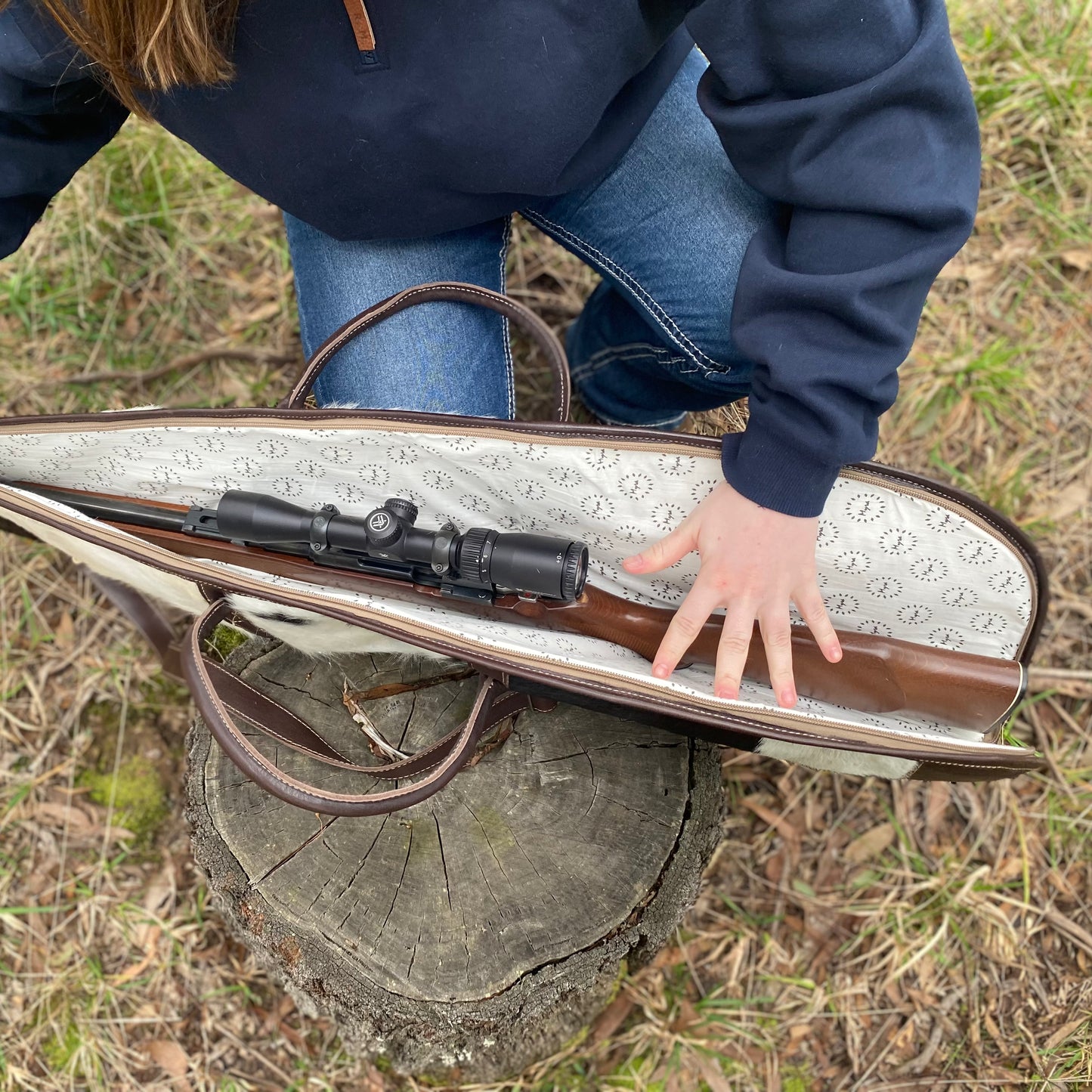Cowhide Rifle Bag