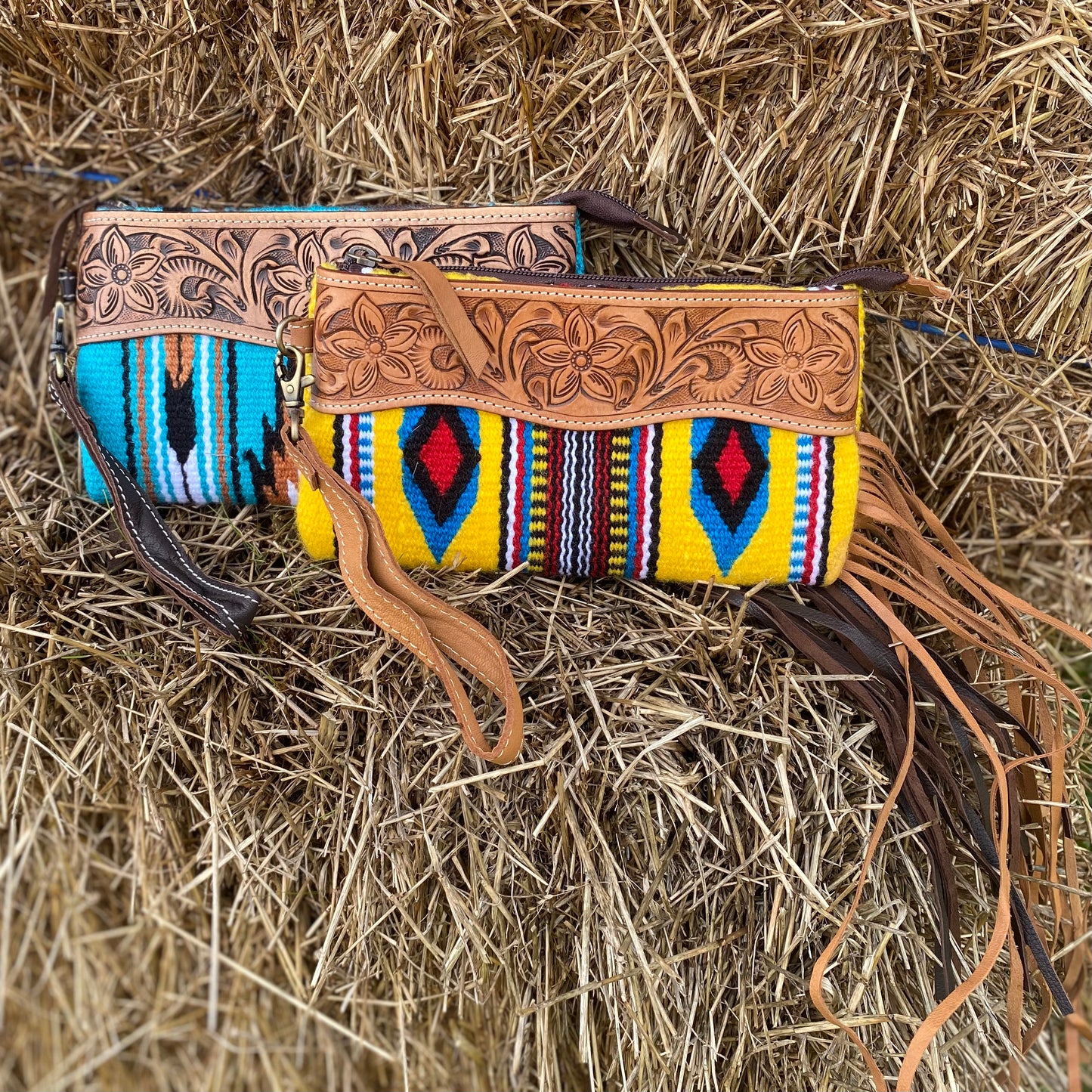 Saddle Blanket Tassel Clutch