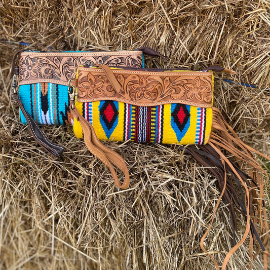 Saddle Blanket Tassel Clutch