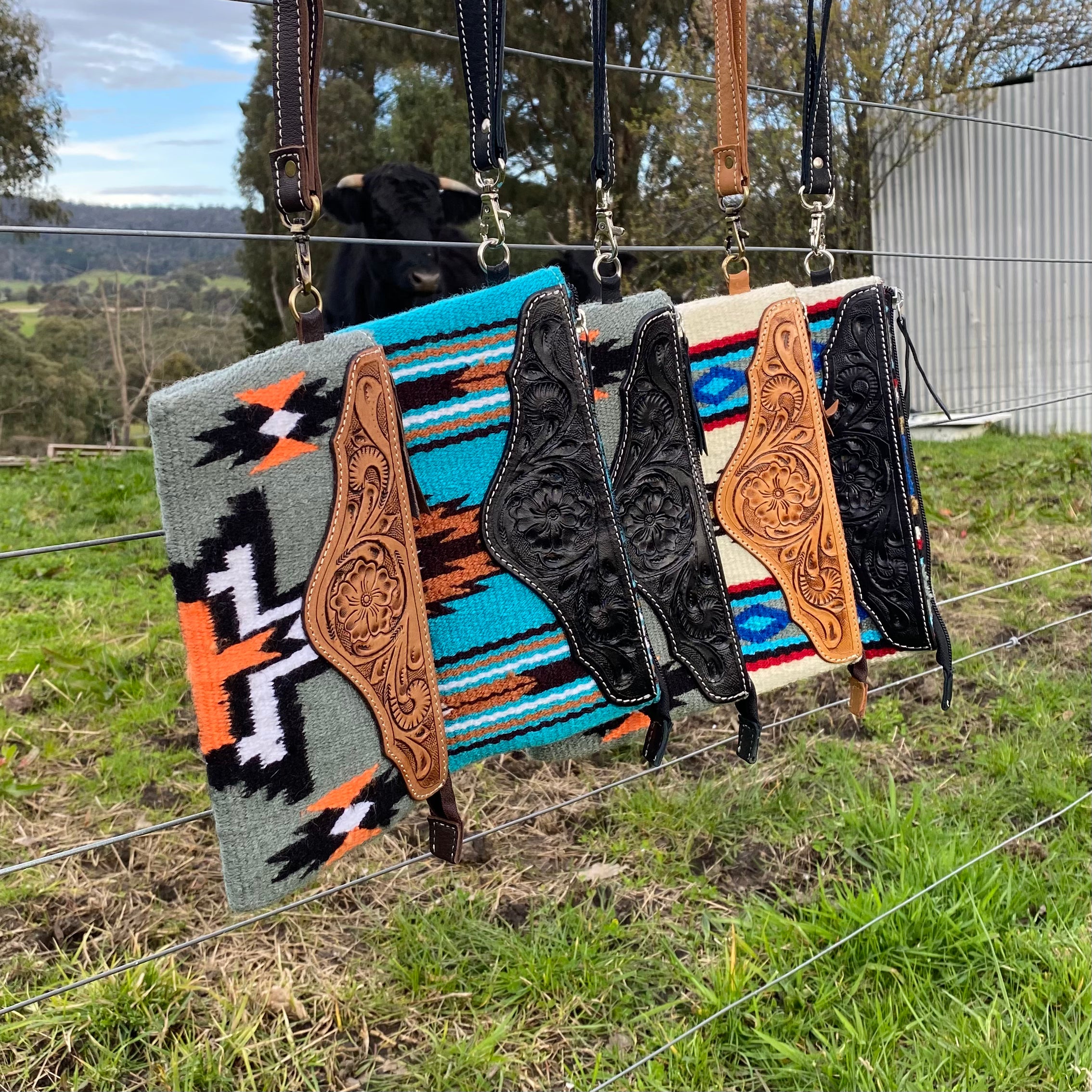 Saddle blanket fringe online purse