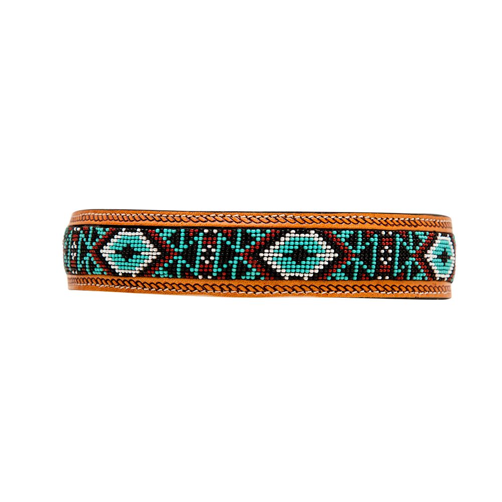 Aztec Beaded Dog Collar