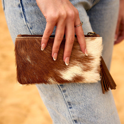 Cowhide Coin Purse
