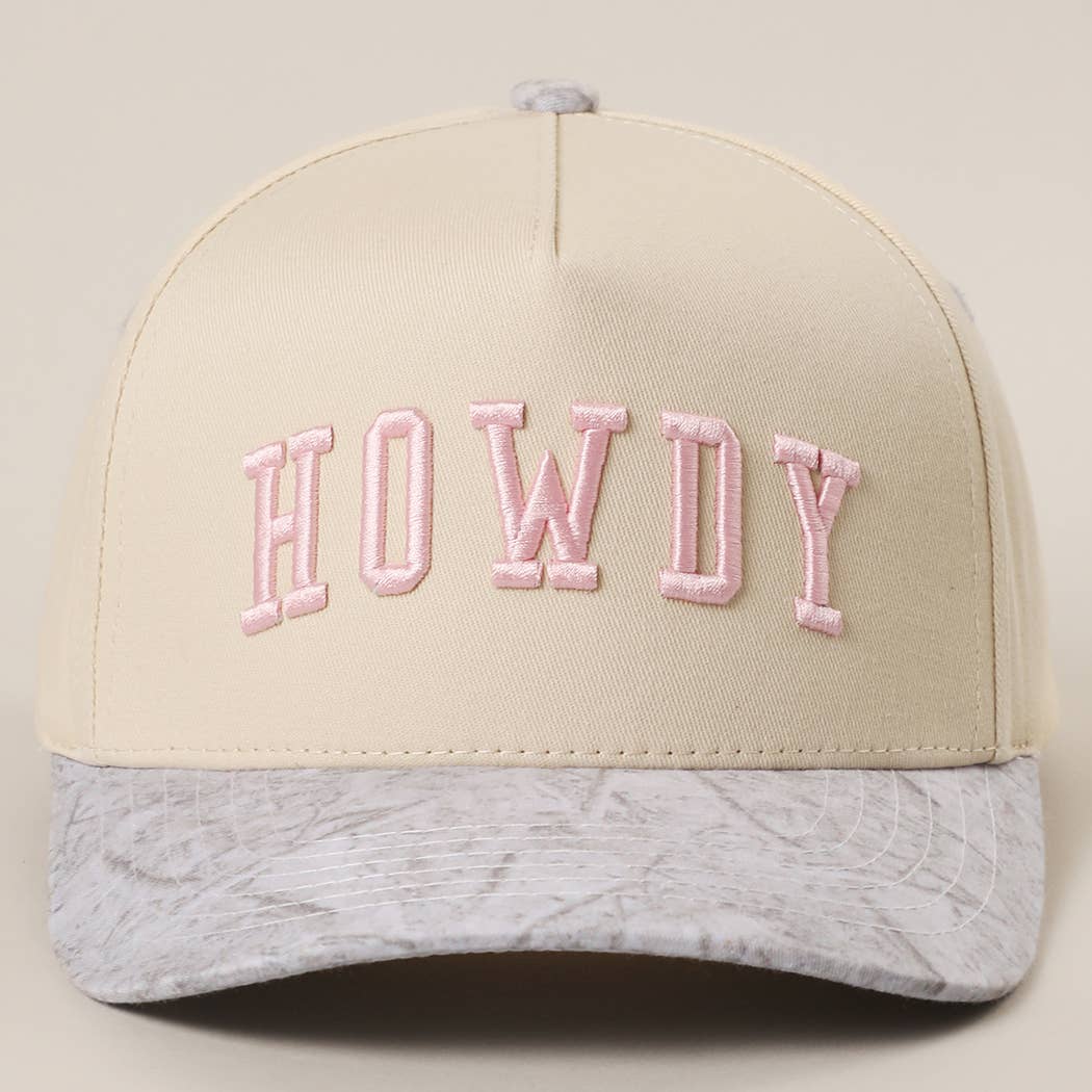 HOWDY WHITE CAMO Trucker Hat