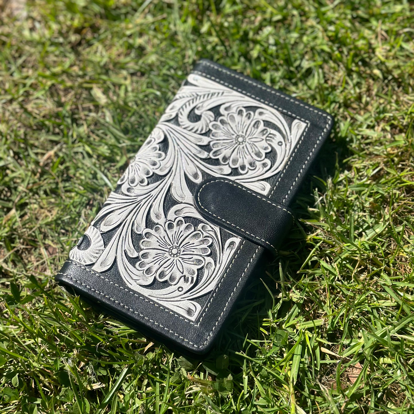 Cassie Tooled Leather Wallet