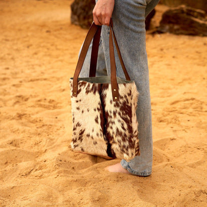 Cowhide Tote Bag