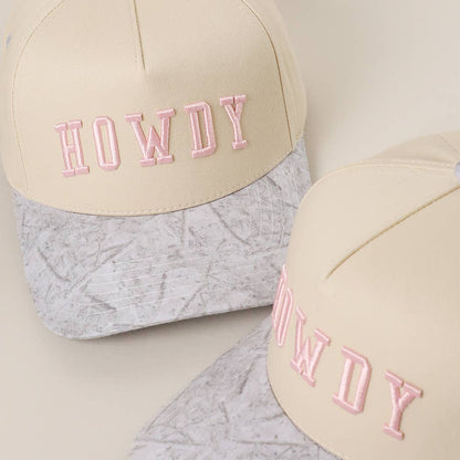 HOWDY WHITE CAMO Trucker Hat